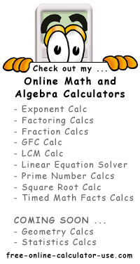 What are some online math calculators?