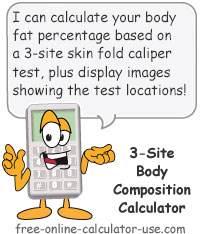 3-Site Body Composition Calculator Sign