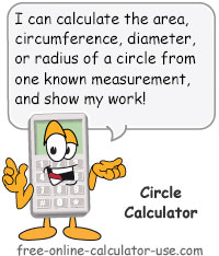 Circle Calculator Sign