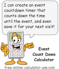 Countdown Calculator Sign