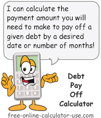 debt pay off calculator