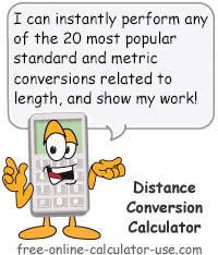 Distance Conversion Formula Chart