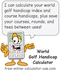 Golf Handicap Calculator Sign