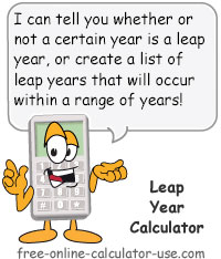 Leap Year Age Chart