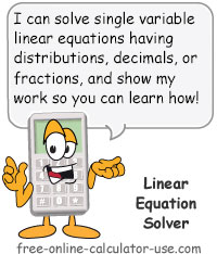 solver linear equation solver