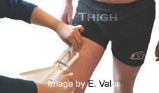 7-Site Skin Fold Test Calculator: Female thigh caliper measurement