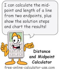 Midpoint Calculator Sign