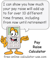 Pay Raise Calculator Sign