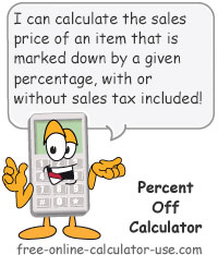 20 Percent Off Calculator Chart