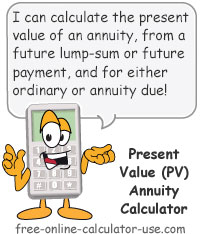 present value annuity calculator