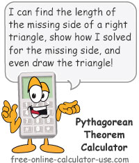 Pythagorean Theorem Calculator Sign