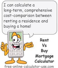 should i buy or rent a house calculator