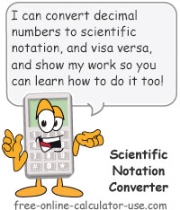 Scientific Notation Converter Chart