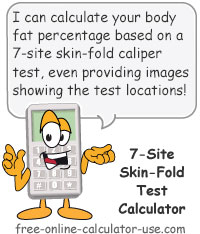 7-Site Skin Fold Test Calculator Sign