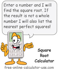Square Root Calculator Sign