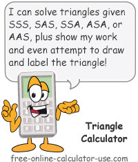 Triangle Calculator Sign