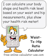 Waist to Hip Ratio Calculator Sign
